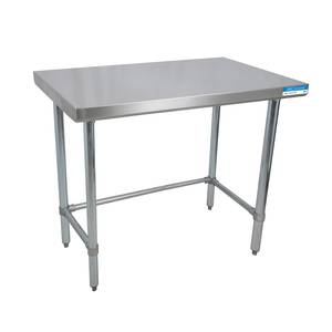 BK Resources SVTOB-6024 60"x 24" Work Table 18G Stainless Steel Top w/ Open base