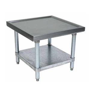 BK Resources MST-3024SS 30"x24" 18G Stainless Steel Equipment Stand w/ s/s Undrshelf