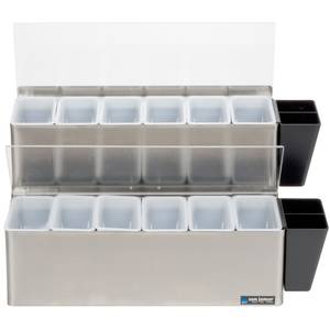 San Jamar B6186L EZ-Chill 6-Compartment Stainless Steel