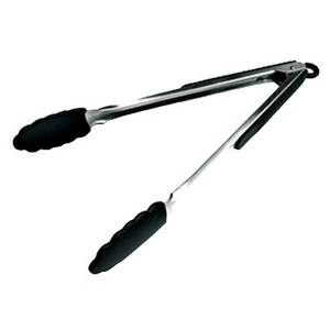 Update International STS-9HD 9in Locking Tongs with Black Silicone Tip and Grip
