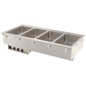 Vollrath 3640610 (4) 12" x 20" S/s Hot Food Electric Drop-in Well Unit