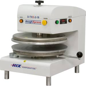 DoughXpress D-TXE-2-18-W Tortilla/Pizza Dough Press 18" Uncoated Alum. Platens White