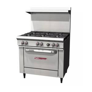 Southbend S36D(LP GAS) 36" (6) Burner LP Gas Restaurant Range w/ Standard Oven
