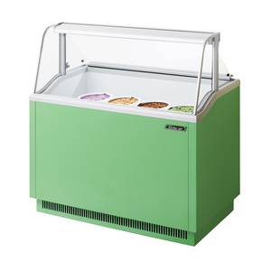 Turbo Air TIDC-47G-N 12.7cf Ice Cream Dipping Cabinet w/ 8-Can Capacity Green