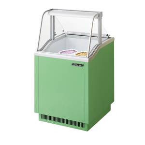 Turbo Air TIDC-26G-N 4.6cf Ice Cream Dipping Cabinet w/ 4-Can Capacity Green