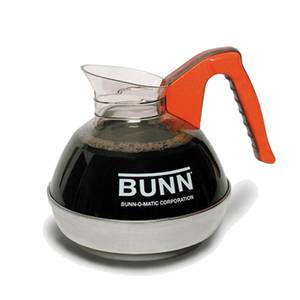 Bunn 06101.0106 Set of 6 Easy Pour 64oz Coffee Decanters Orange Handle