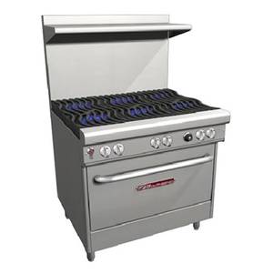 Southbend H4362D 36" Ultimate Range Gas/Electric, 6 Burners, Wavy Grates