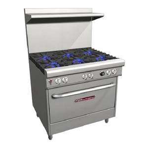 Southbend H4363D 36" Ultimate Range Gas/Electric 6 Star Saute/Burners 1 Rack