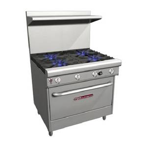 Southbend H4367D 36" Ultimate Gas/Electric Range 4 Burners 1 Rack