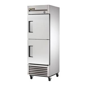 True T-23F-2-HC 23 Cu.Ft One Section Two Door Stainless Reach-in Freezer