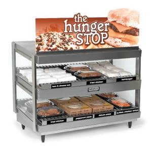 Nemco 6480-30-B 30x19" Heated Display Shelf Merchandiser for Multi-Product