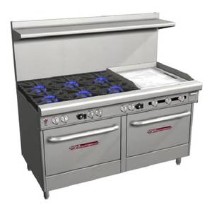 Southbend 4601AD-2GR Ultimate 60" Range, 6 Burners and 24" Griddle with 2 Ovens