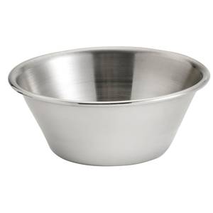 Browne Foodservice 515057 4 oz Stainless Steel Rolled Edge Sauce Cups