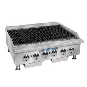 Bakers Pride BPHCB-2448I Heavy Duty 160 kBTU 48" Countertop Charbroiler - LP Gas