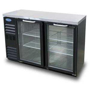Nor-Lake NLBB48NG 11.6 cu ft Refrigerated Back Bar Cabinet with 2 Glass Doors