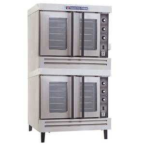 Bakers Pride BCO-G2 Cyclone Full Size Gas Dual Deck Convection Oven - LP