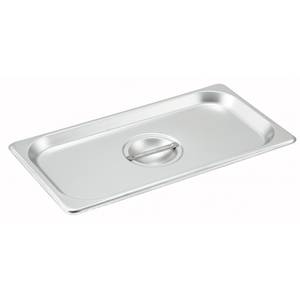 Winco SPSCN 1/9 Size Stainless Steel Solid Steam Table Pan Cover