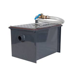 BK Resources BK-SGI-70 70 lb Semi-AutoMatic Grease Interceptor with Drawoff