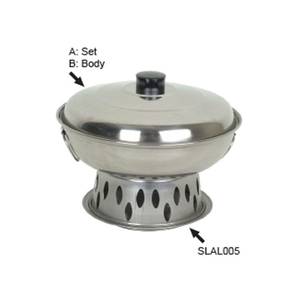 Thunder Group SLAL01A 7.5" Stainless Steel Wok Chafer Set