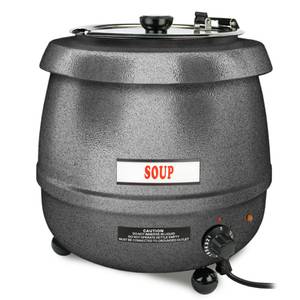 Thunder Group SEJ31000C 10-1/2 Quart Soup Warmer with Adjustable Temperature Control