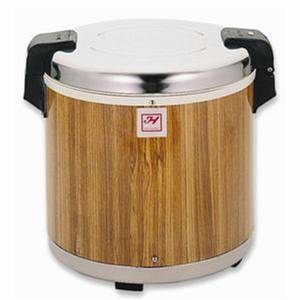 Thunder Group SEJ21000 50 Cup Stainless Steel with Wood Grain Electric Rice Warmer
