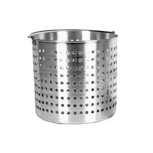 Thunder Group ALSKBK002 Aluminum Perforated Steamer Basket for 16qt Pot