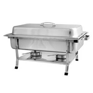 Thunder Group SLRCF002 8qt Stainless Steel Full Sized Welded Frame Chafing Dish