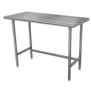 Advance Tabco TAG-3010 120"Wx30"D 16 Gauge 430 Series Stainless Steel Work Table