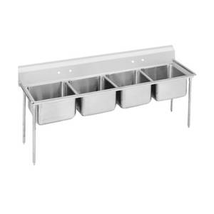 Advance Tabco 9-4-72 Regaline 4-Compartment Stainless Steel Sink-20"x16" Bowls