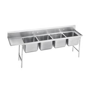 Advance Tabco 9-4-72-18L Regaline 4-Compartment Stainless Steel Sink-20"x16" Bowls