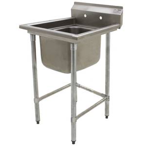 Eagle Group S14-20-1-SL S14 Series 1-Compartment Stainless Steel Sink-20"x20" Bowl