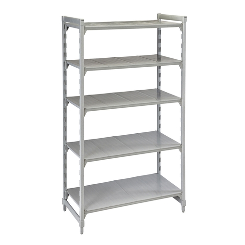 Cambro CPU247284S5PKG Camshelving 5-Tier 24"W x 72"L x 84"H Premium Starter Unit