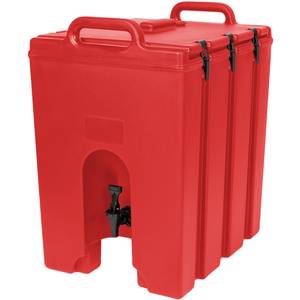 Cambro 1000LCD158 Camtainer 11-3/4 gallon Beverage Carrier - Hot Red