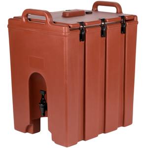 Cambro 1000LCD402 Camtainer 11-3/4 gallon Beverage Carrier - Brick Red