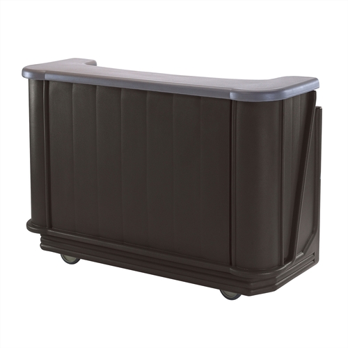 Cambro BAR650CP420 Cambar 67-1/2" Basic Polyethylene Portable Bar - Gray