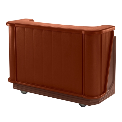 Cambro BAR650PMT189 Cambar 67-1/2" Portable Bar w/ Post-mix System - Mahogany