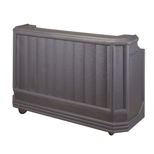Cambro BAR730191 Cambar 72-3/4" Polyethylene Portable Bar - Granit Gray