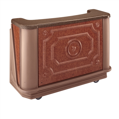 Cambro BAR730DSPM668 Cambar 77-5/8" Portable Bar w/ Decorative Top - Sedona