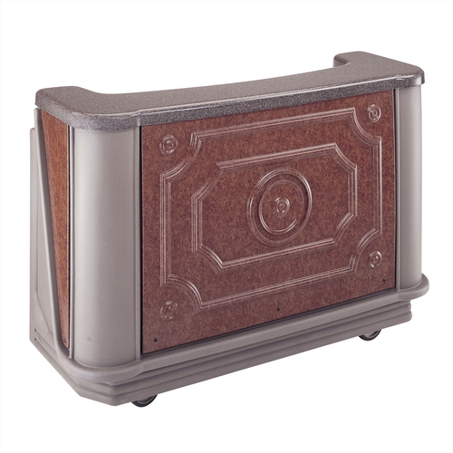 Cambro BAR730DSPMT669 Cambar 77-5/8" Portable Bar w/ Decorative Top - Carmel