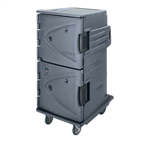 Cambro CMBHC1826TSF191 Camtherm Tall Profile Electric Hot/Cold Cart - Gray