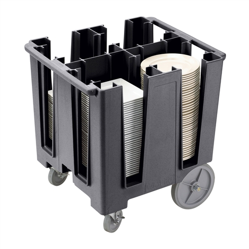 Cambro DCS1125110 Versa (4) 11-1/4" Column Polyethylene Dish Caddy - Black