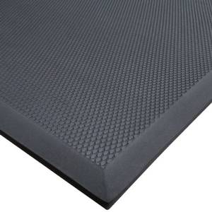Cactus Mat 2200-23 2'x3' Black Anti-Fatigue VIP Black Cloud Floor Mat - Rubber