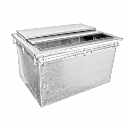 Glastender DI-IB24-CP10 26" W Drop In Ice Bin W/ Built-In 10 Circuit Cold Plate 