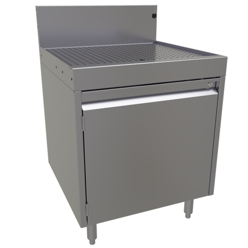 Glastender DBCB-24 24" Stainless Steel Underbar Workboard Storage Cabinet 