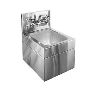 Glastender WHS-12 12" W x 15" D Hand Sink W/ Skirt Splash Mount Faucet