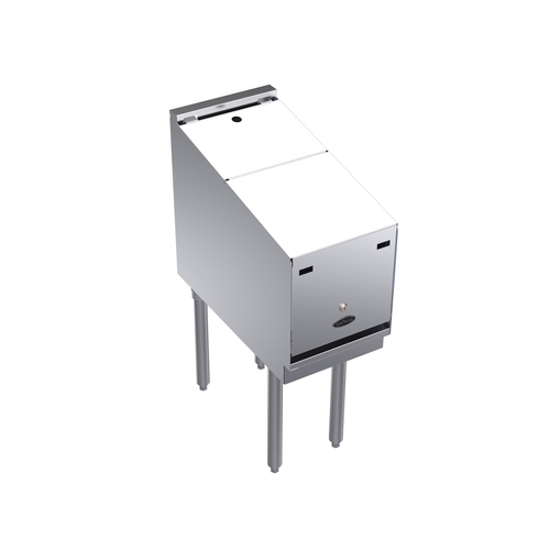 Krowne KR24-12RD-LC 12" Wide Underbar Liquor Display With cover