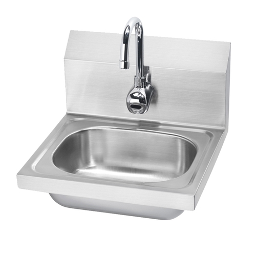 Krowne HS-11 16"W Wall Mounted Hand Sink w/ Electronic Faucet