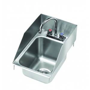 Krowne Metal HS-1225 One Compartment Drop-In Hand Sink w/ Splash Guards