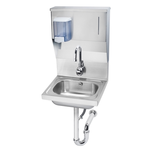 Krowne HS-13 16"W Wall Mounted Hand Sink w/ Electronic Faucet
