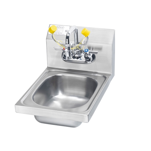 Krowne HS-35 12"W Wall Mount Hand Sink/Eyewash Station